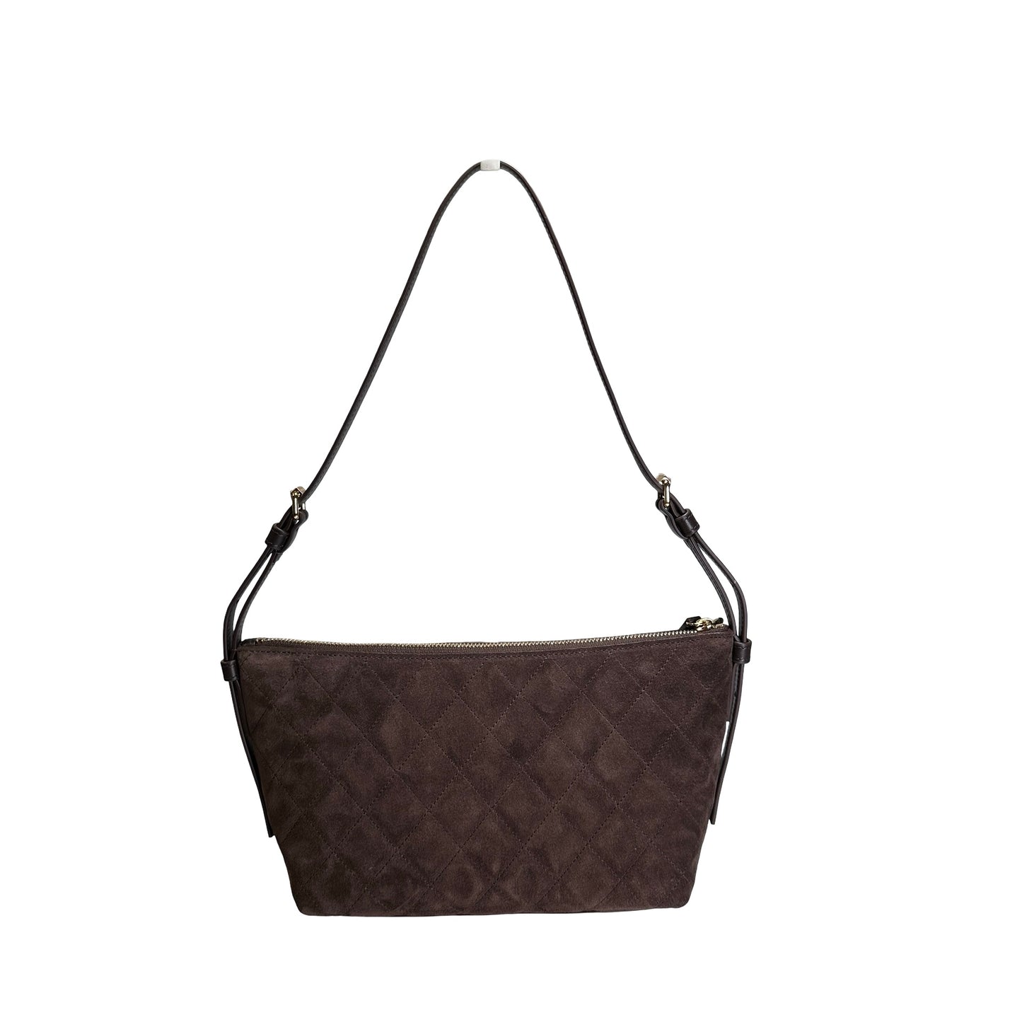 Brand New CHANEL Quilted Suede Quilted Suede Shoulder Bag Shoulder Bag Brown GHW