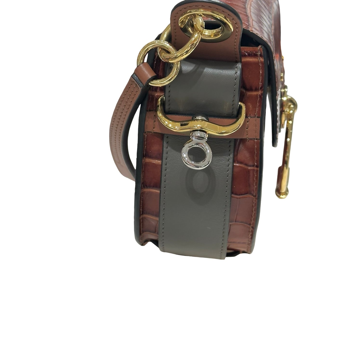 Used CHLOE Cross Body Bag Grey Brown