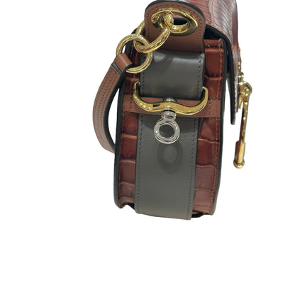 Used CHLOE Cross Body Bag Grey Brown