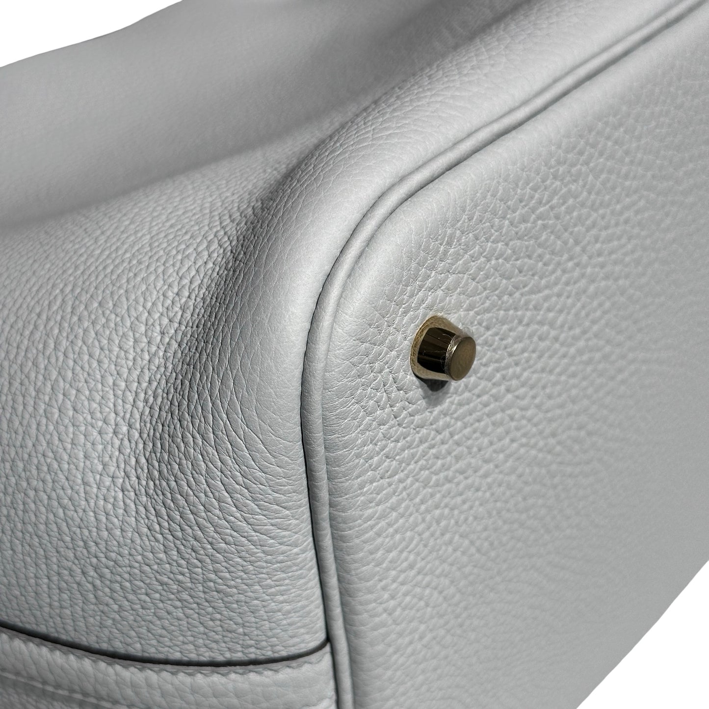 Unused HERMÈS Picotin 22 Handbag Blue GHW