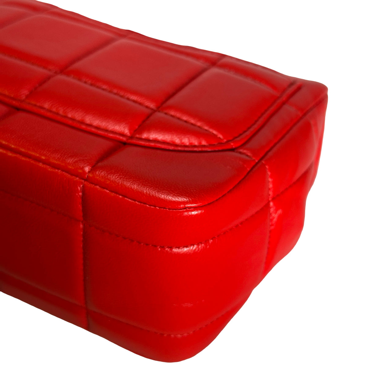 Used CHANEL Mini Flap 17cm Cross body bag Red PHW