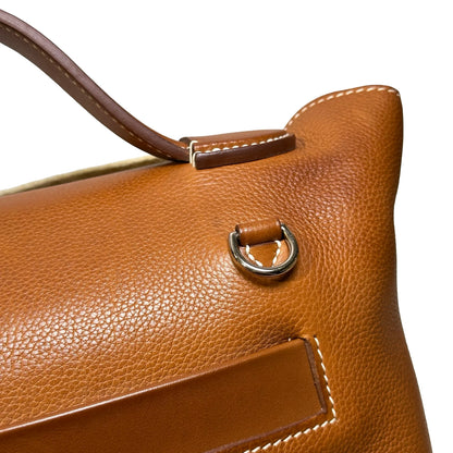 Used HERMES 馬鞍皮 24/24 29 Handbag Gold，GHW