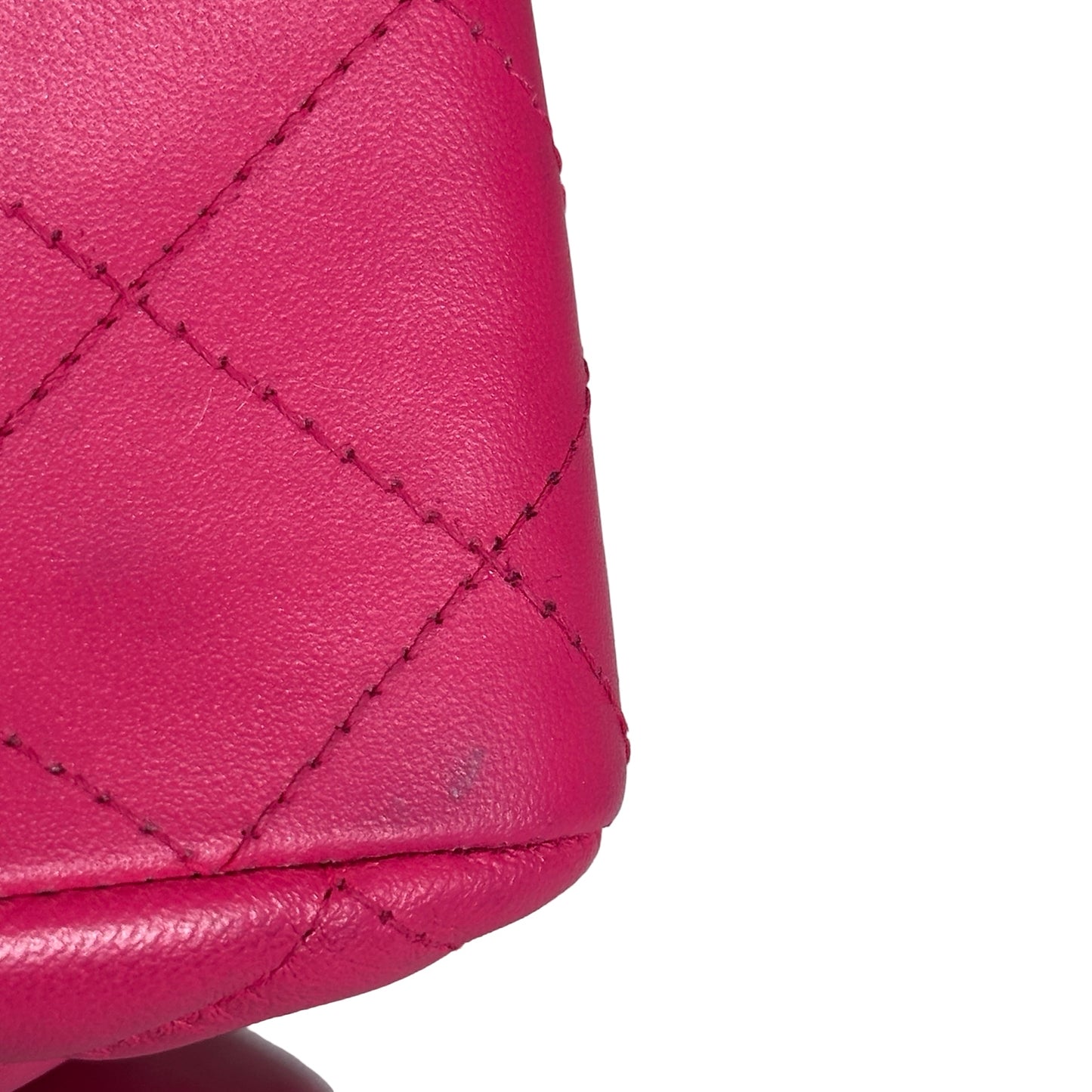 Used CHANEL Mini Classic Flap Two Way Shoulder Bag Pink GHW