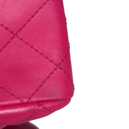 Used CHANEL Mini Classic Flap Two Way Shoulder Bag Pink GHW