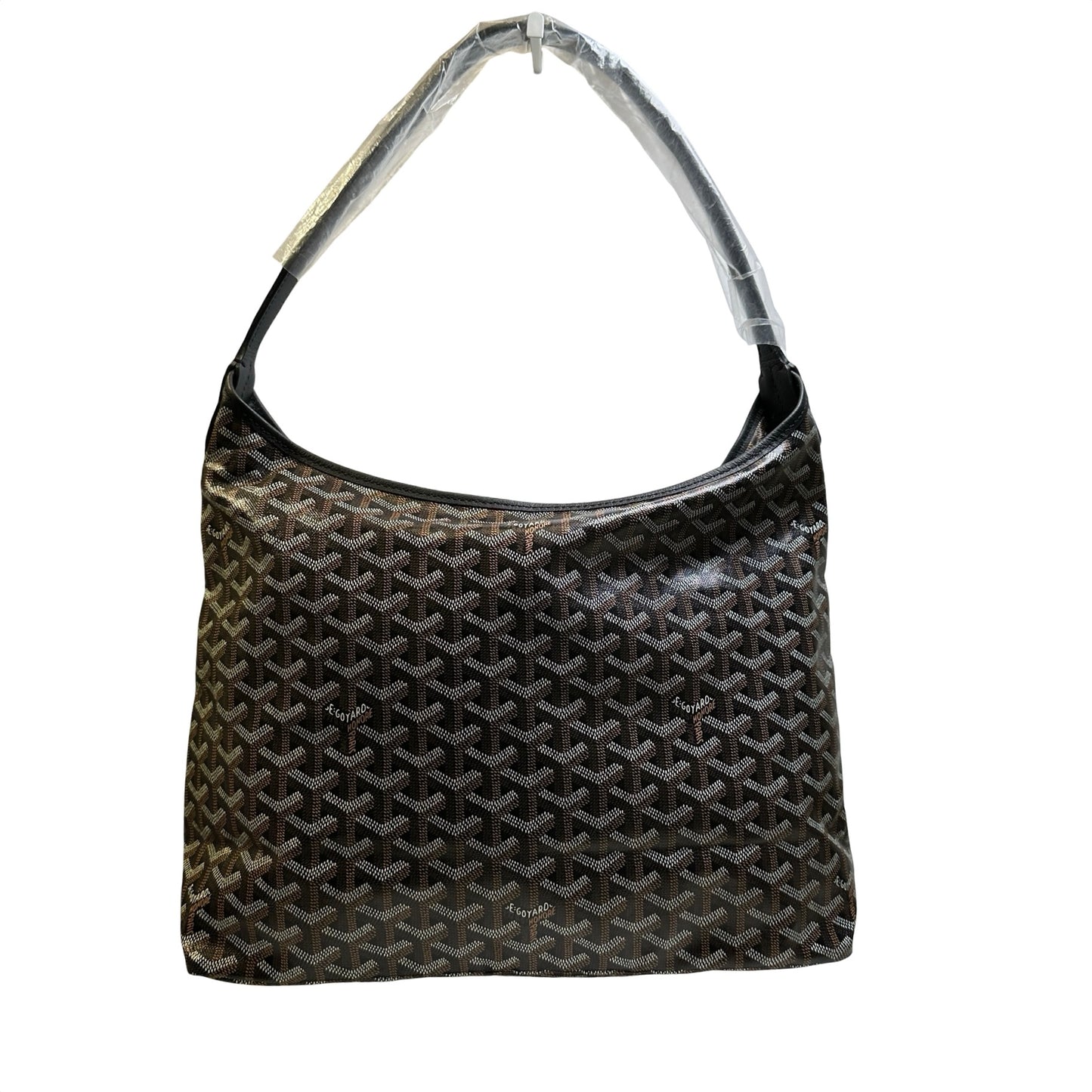 Used GOYARD Monogram BOHEME HOBO Hobo Bag Black Brown White