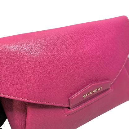 Used GIVENCHY Leather Antigona Envelope Pouch Pink