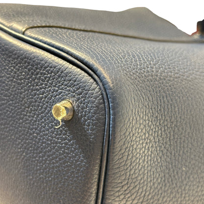 Used HERMÈS Bucket Bag Picotin 22 Navy Blue Purple PHW