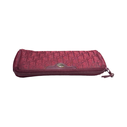 DIOR OBLIQUE VINTAGE CLUTCH RED HANDBAG [3000516]