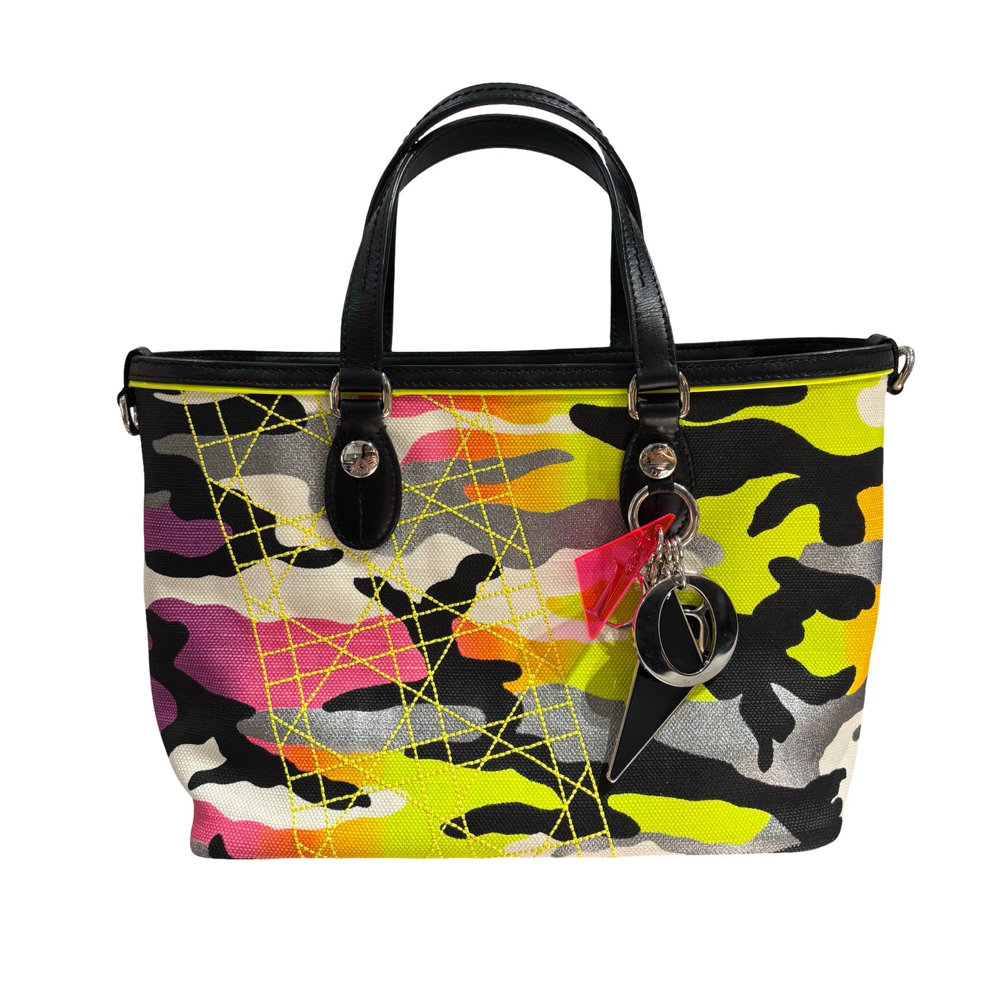 DIOR X ANSELM REYLE CAMOUFLAGE CANVAS HANDBAG [3000265]