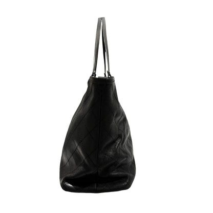 Used CHANEL Large Tote Tote Bag Black PHW