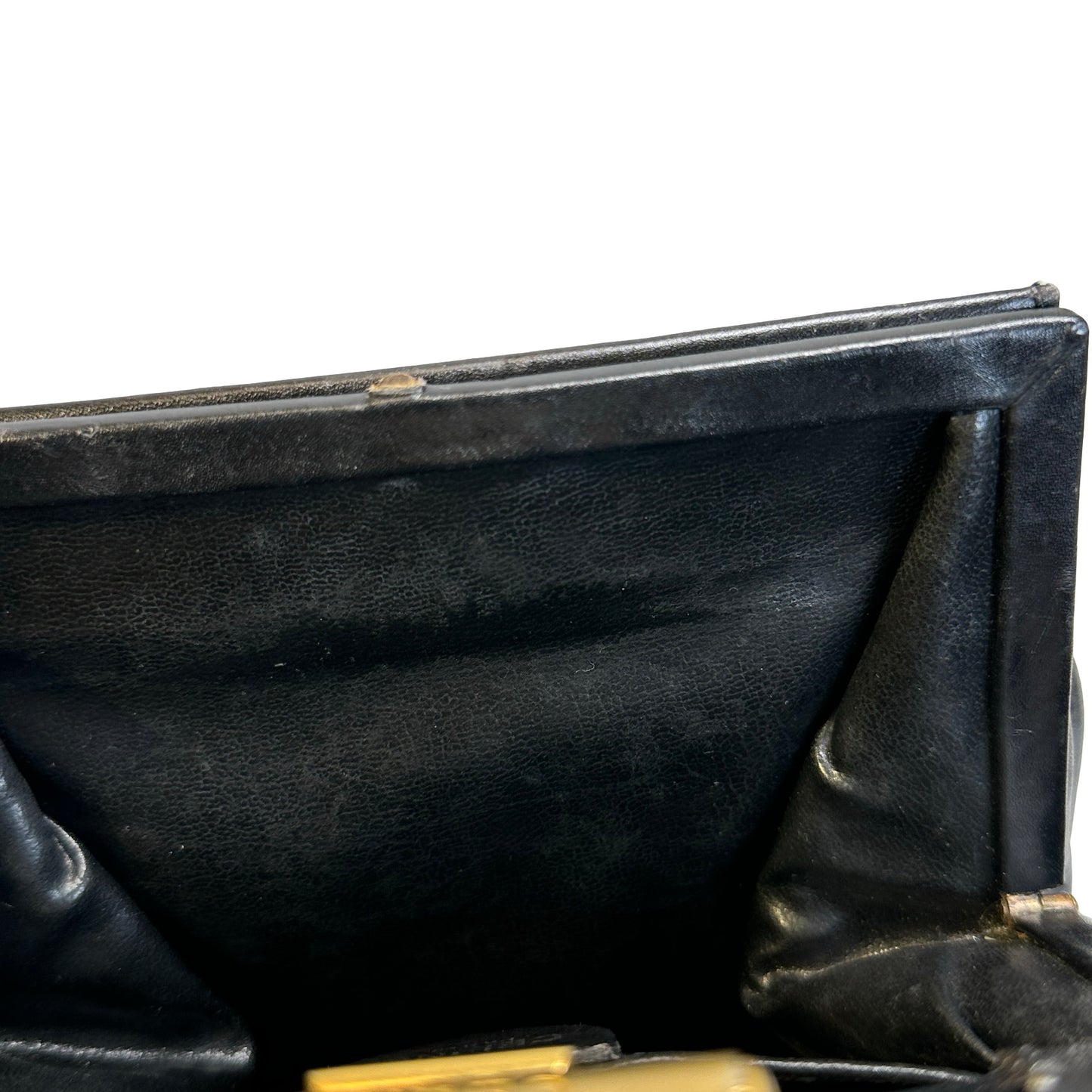 Used CELINE Leather Vintage Cross body bag Cross body bag Black GHW