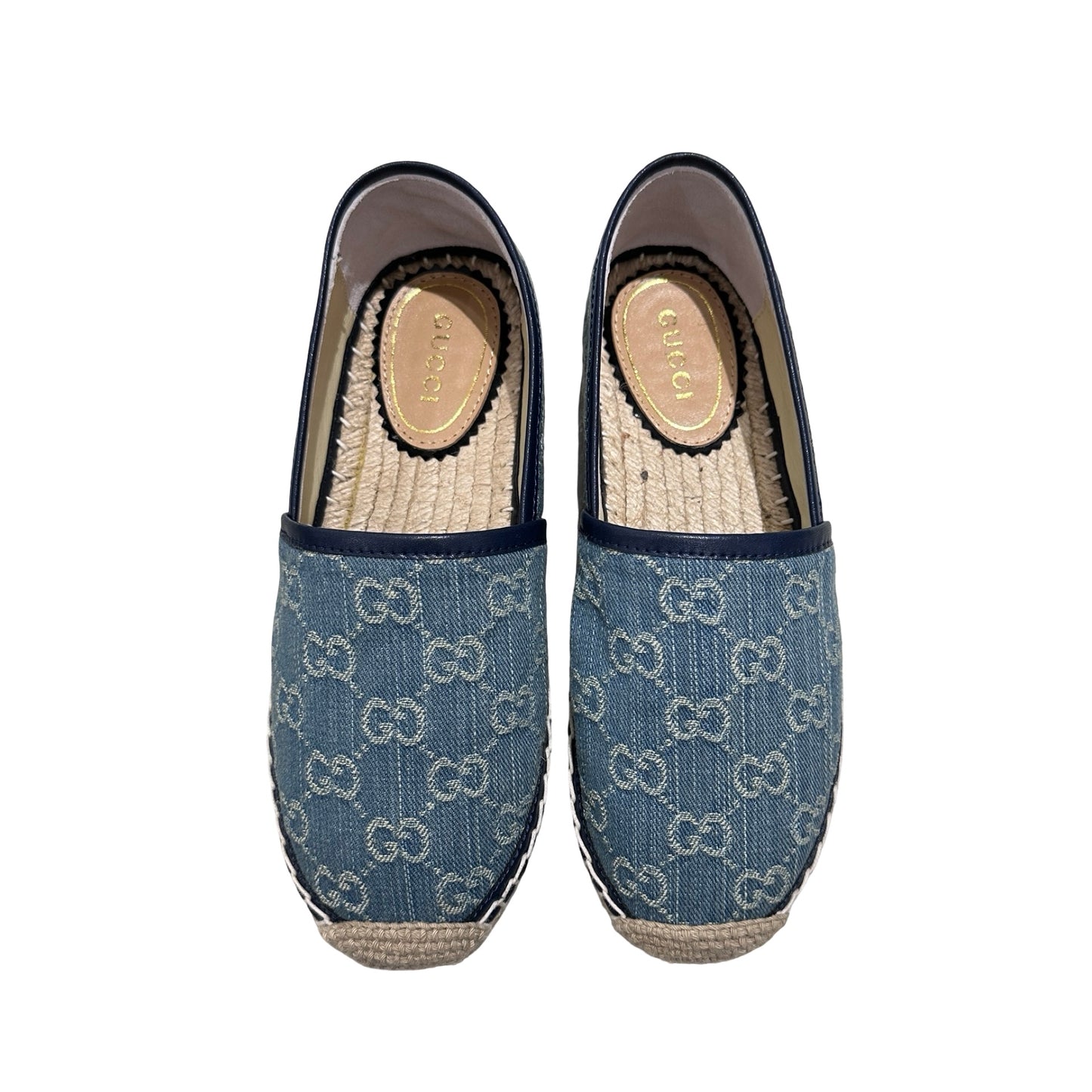 Used GUCCI DENIM SHOES Shoes Blue