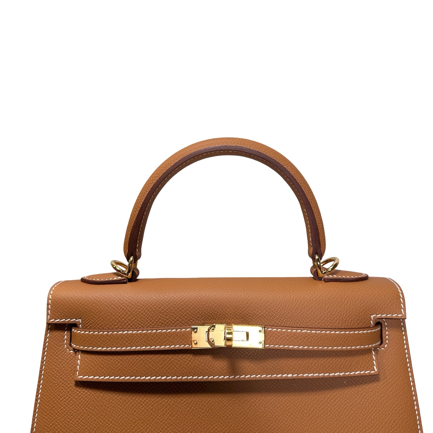 Used Hermès Epsom leather kelly 25 Shoulder Bag Gold GHW