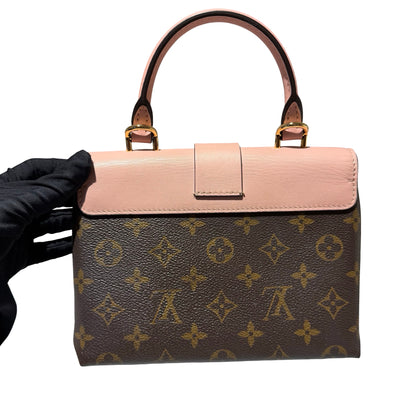 Used LOUIS VUITTON Canvas LOCKY BB Cross Body Bag Brown Pink GHW