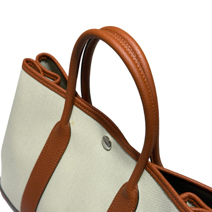 Calf Skin,Canvas Garden Party 30 Hand bag [101668]