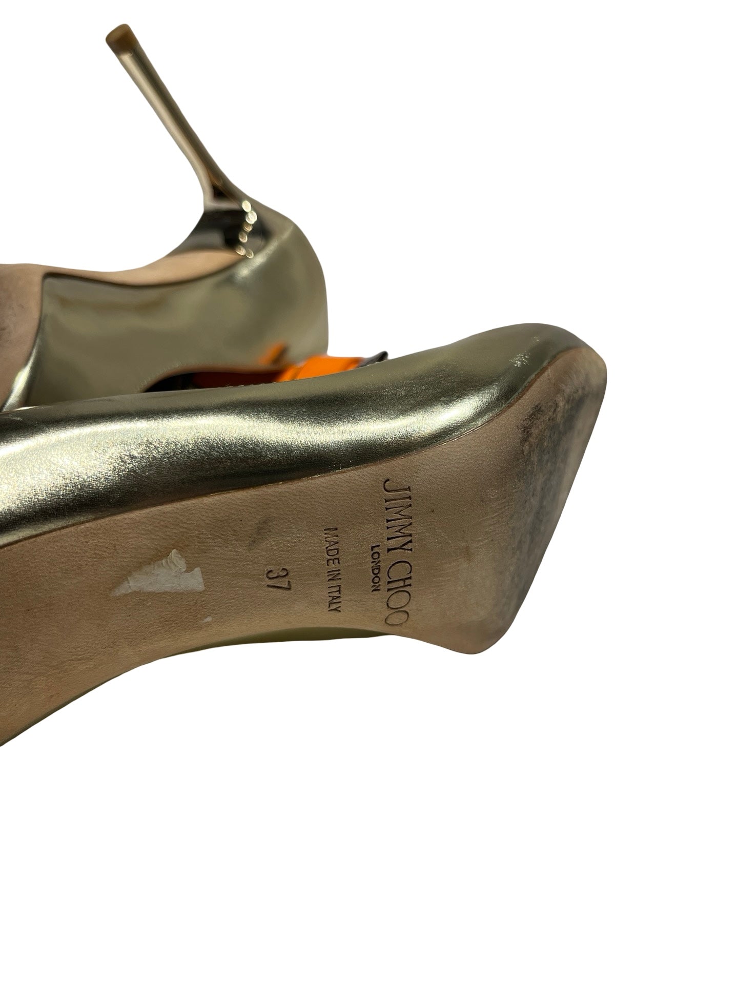 Used JIMMY CHOO High Heels Shoes Gold