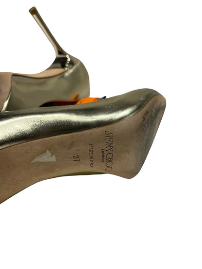 Used JIMMY CHOO High Heels Shoes Gold