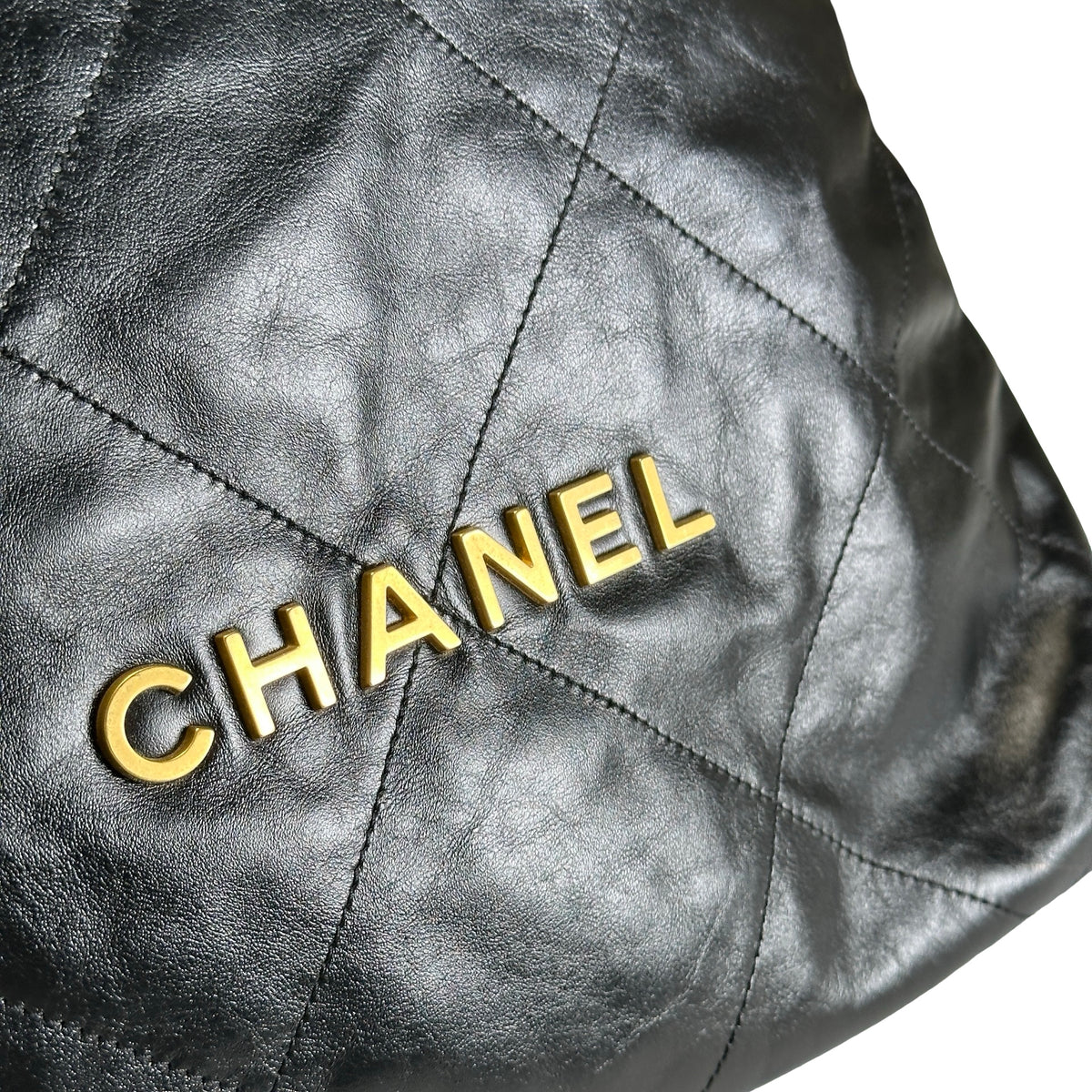 Used CHANEL Quilted Leather Chanel 22 Backpack Backpack Black