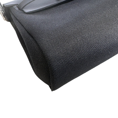 Brand New HERMES Toile Leather Herbag Zip 31 Crossbody Bag Black