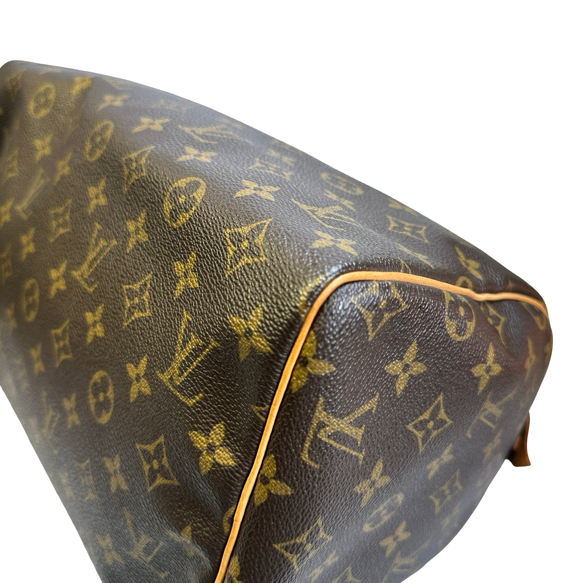 Used LOUIS VUITTON Monogram Canvas Speedy 30 Handbag Brown GHW