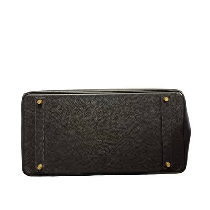 Used HERMES Togo Birkin Handbag Black