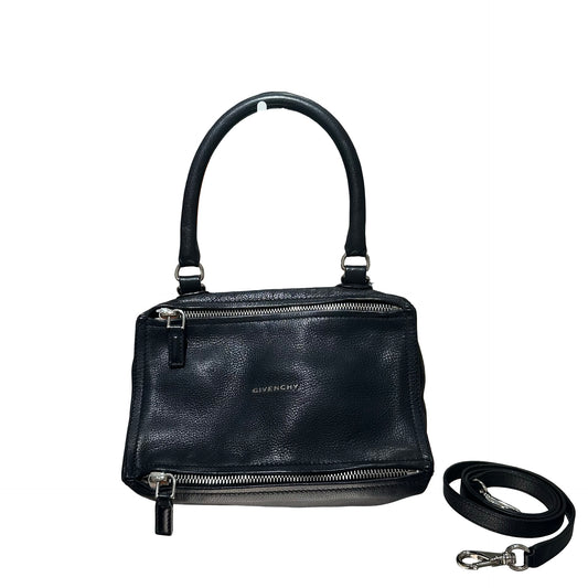 Used GIVENCHY Calfskin Leather PANDORA Two Way Shoulder Bag Black