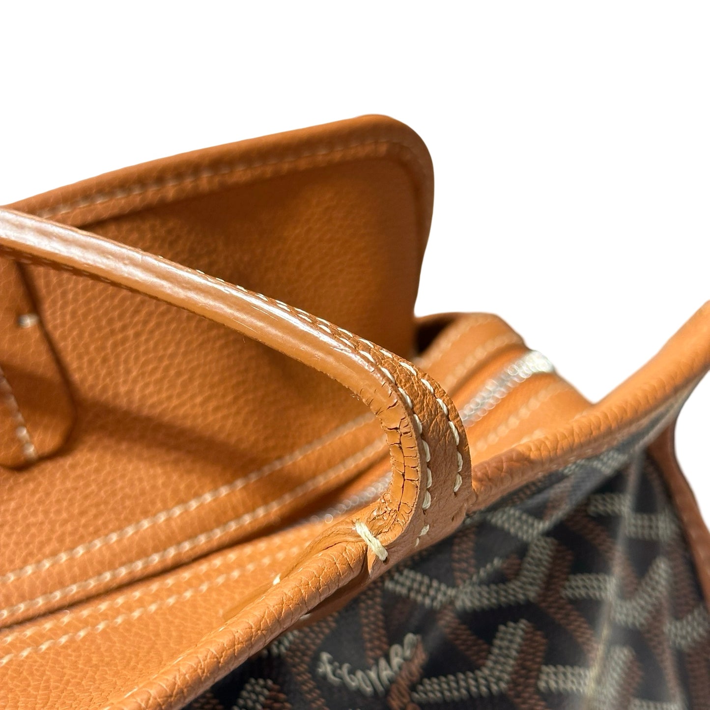 Used GOYARD Hardy PM Tote Bag Brown PHW