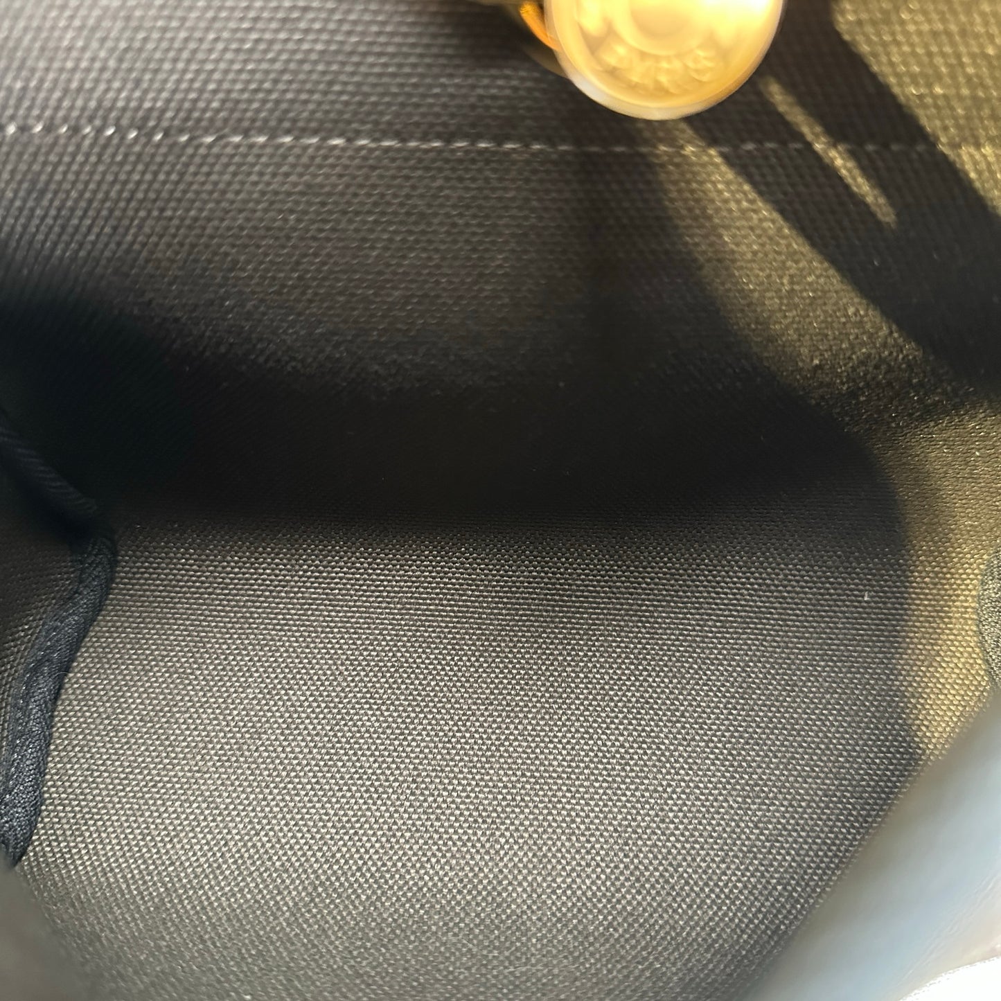 Brand New HERMES Canvas Leather Herbag Zip Shoulder Bag Black Gold