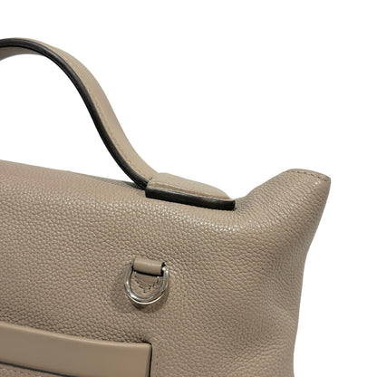 Used HERMES Taurillon Maurice Veau Swift 24/24 Handbag Gris Asphalte Gris