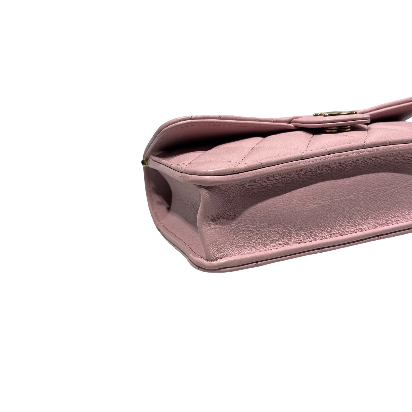 Unused CHANEL Lambskin Leather Unused CHANEL Lambskin Leather Chain shoulder with handle Shoulder Pink GHW Shoulder Bag Pink