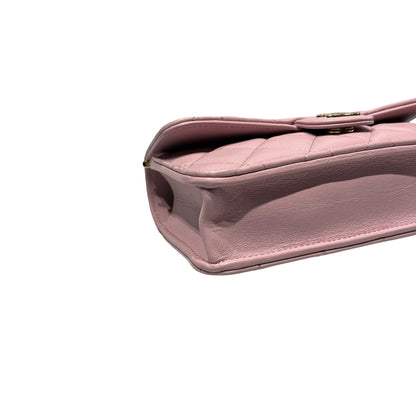 Unused CHANEL Lambskin Leather Unused CHANEL Lambskin Leather Chain shoulder with handle Shoulder Pink GHW Shoulder Bag Pink