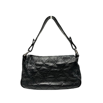 Used CHANEL Vintage Shoulder Shoulder Bag Black PHW