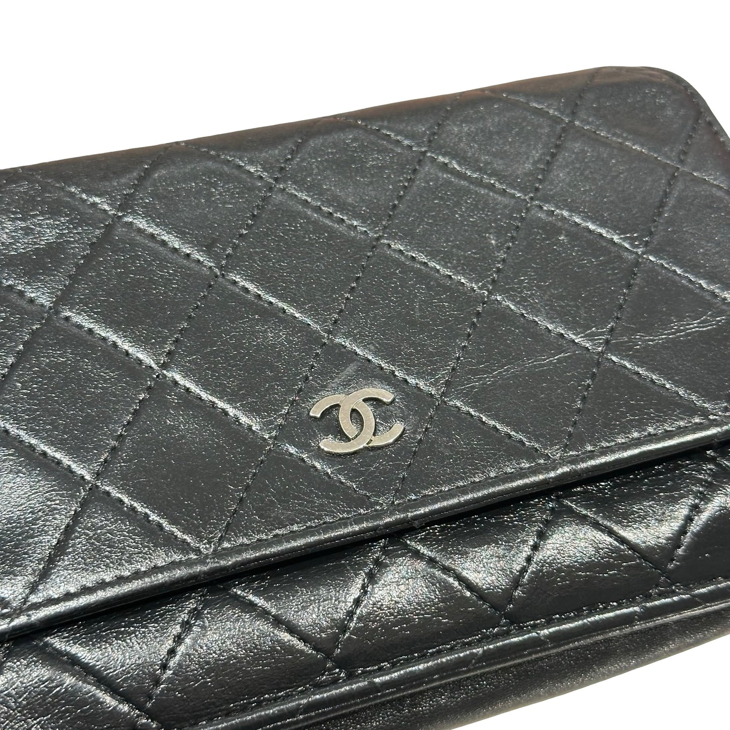 CHANEL LARGE WOC BLACK LAMBSKIN PHW [3000599]