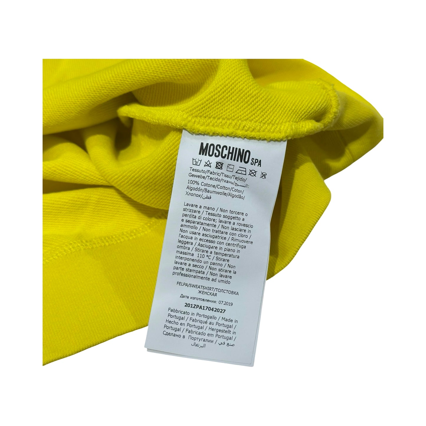 MOSCHINO YELLOW SWEATSHIRT [20000265]