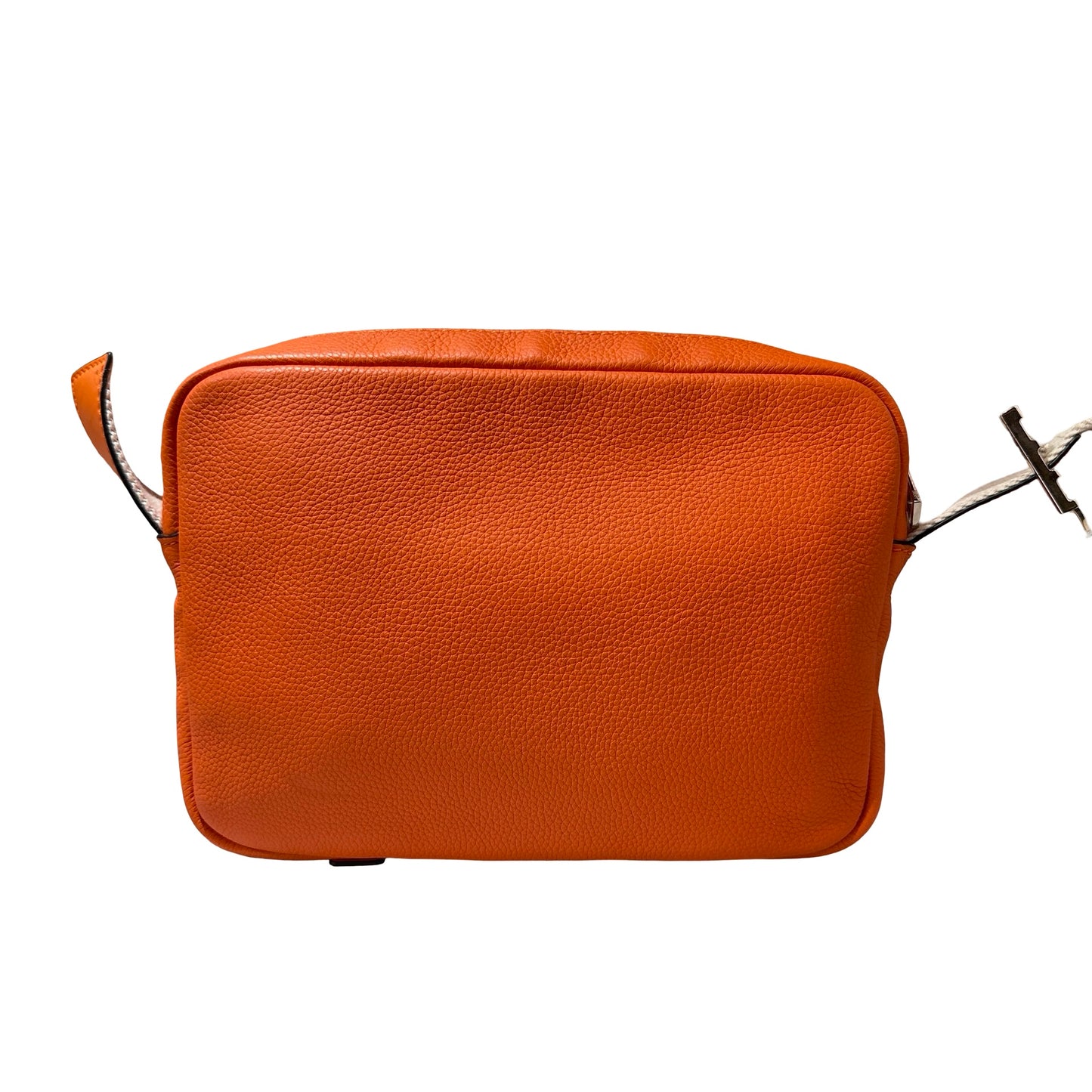 Used LOEWE Calfskin Leather Canvas Military XS Messenger Cross Body Bag