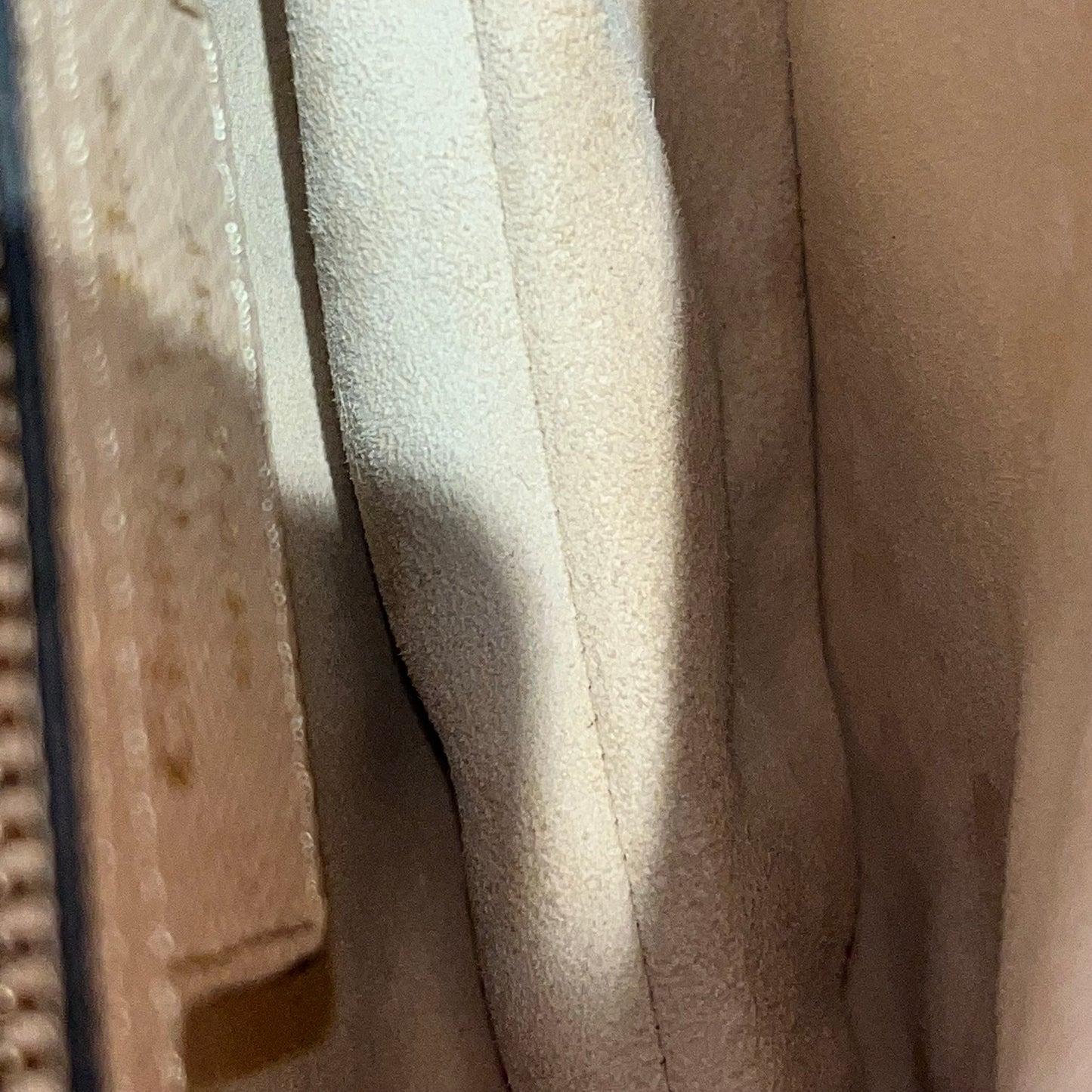Used Dior Saddle Shoulder Bag Beige GHW