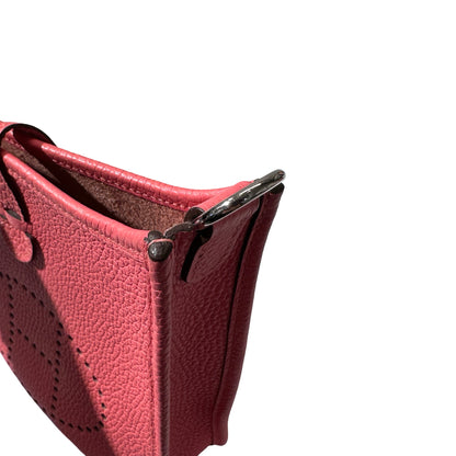 Used HERMÈS Mini Evelyne Shoulder Bag PHW Pink