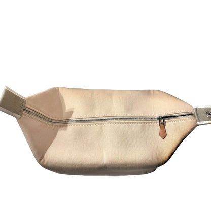 HERMES Canvas Bride-a-Brac GM Pouch Beige