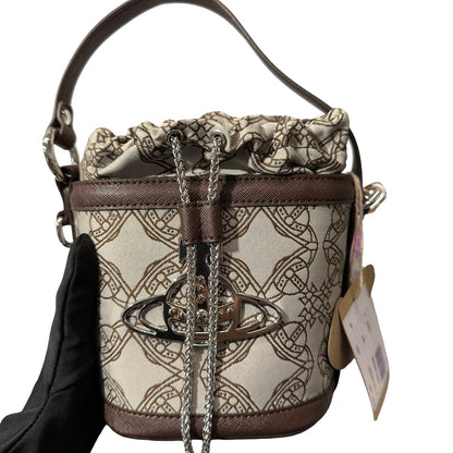 Used VIVIENNE WESTWOOD Betty Small Bucket Bucket Bag Brown PHW