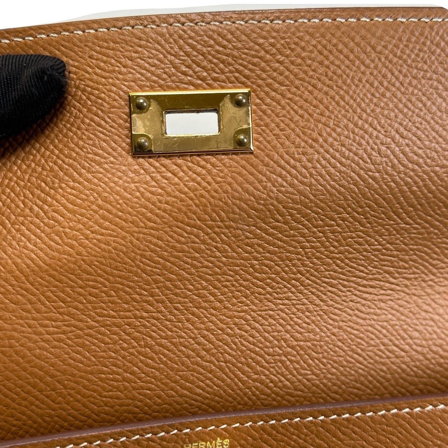 Used HERMES Epsom Kelly Long wallet Gold