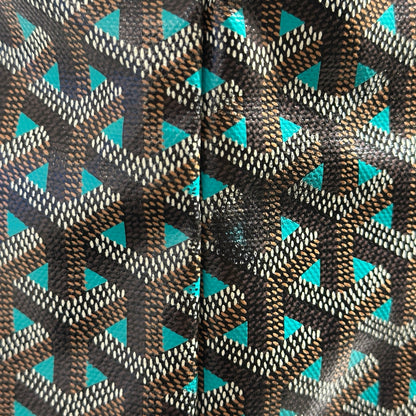 Used GOYARD Tote PM Tote Black Blue Tote Bag Black BLUE