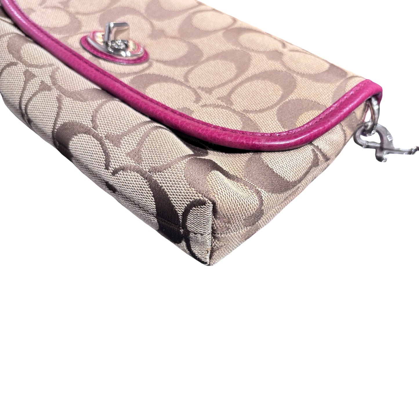 Used COACH Canvas Hobo Shoulder Handbag