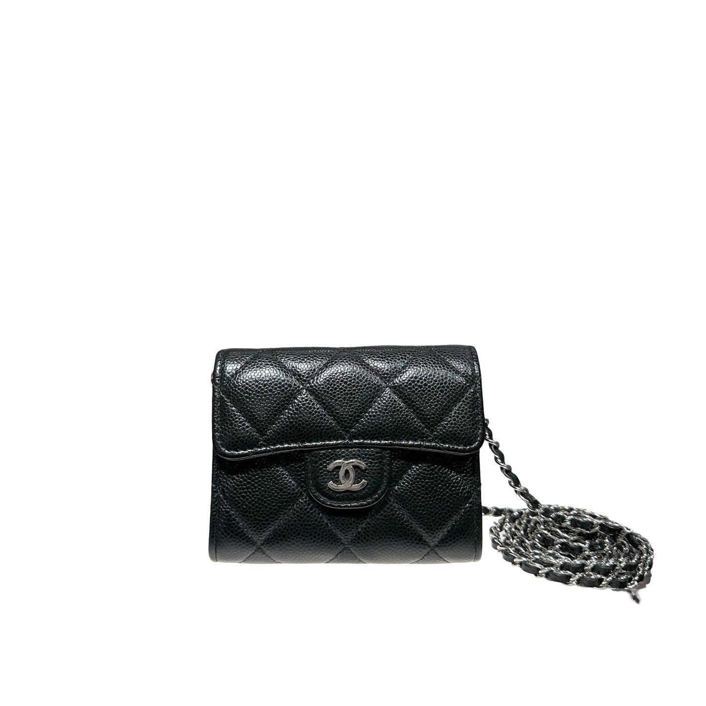 CHANEL SMALL WOC BLACK CAVIAR PHW [3000598]