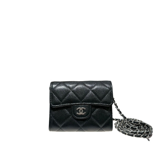 CHANEL SMALL WOC BLACK CAVIAR PHW [3000598]