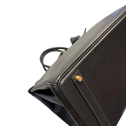 Used HERMES Togo Birkin Handbag Black