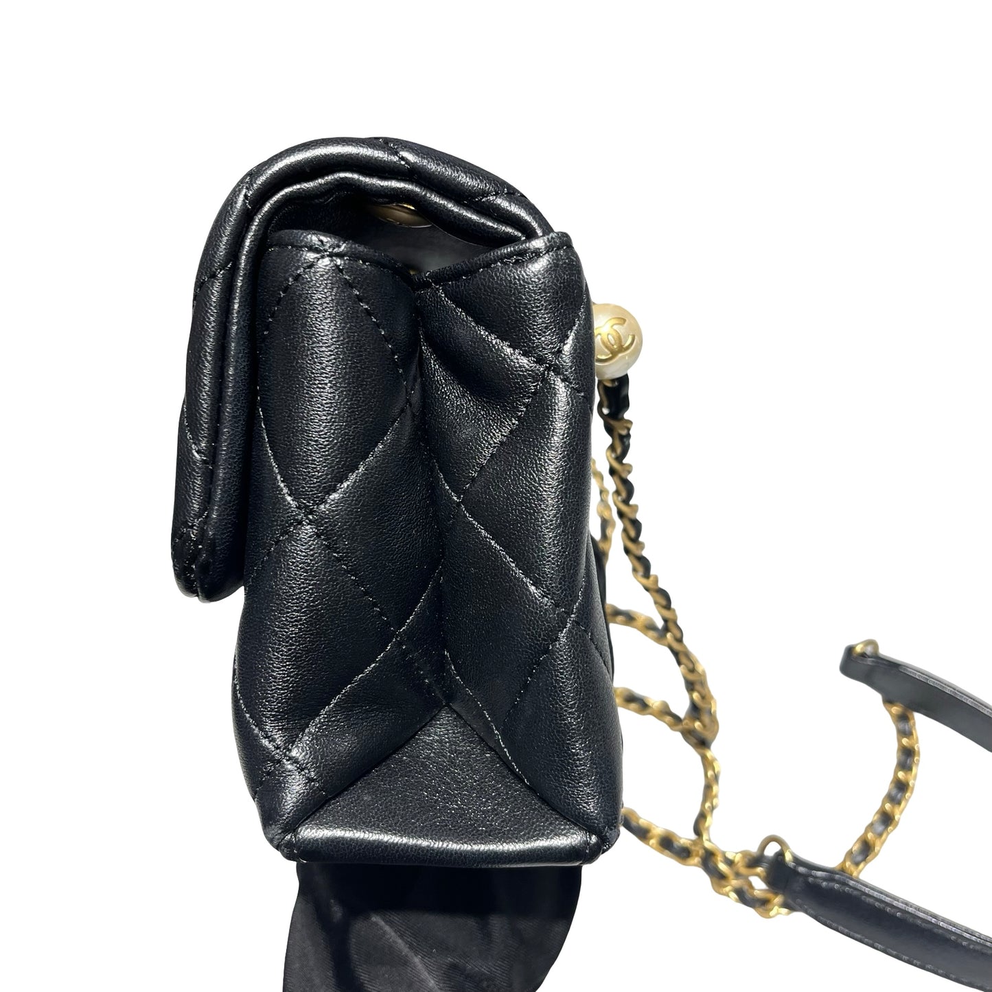 Used CHANEL Shoulder Bag Black GHW