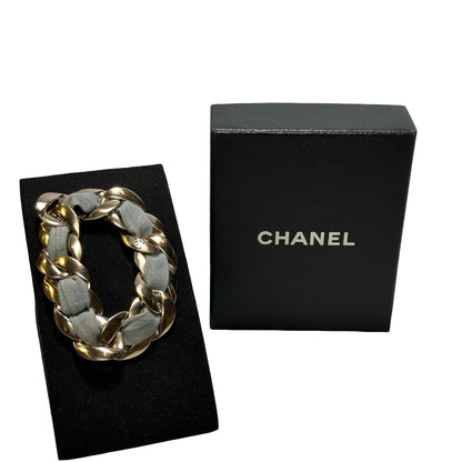 Used Chanel Denim Blue Bracelet Jewellery Denim Blue GHW