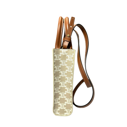 Used CÉLINE MINI CABAS VERTICAL Cross Body Bag Beige