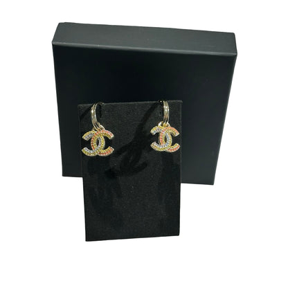 Used Chanel Earrings Multicolor