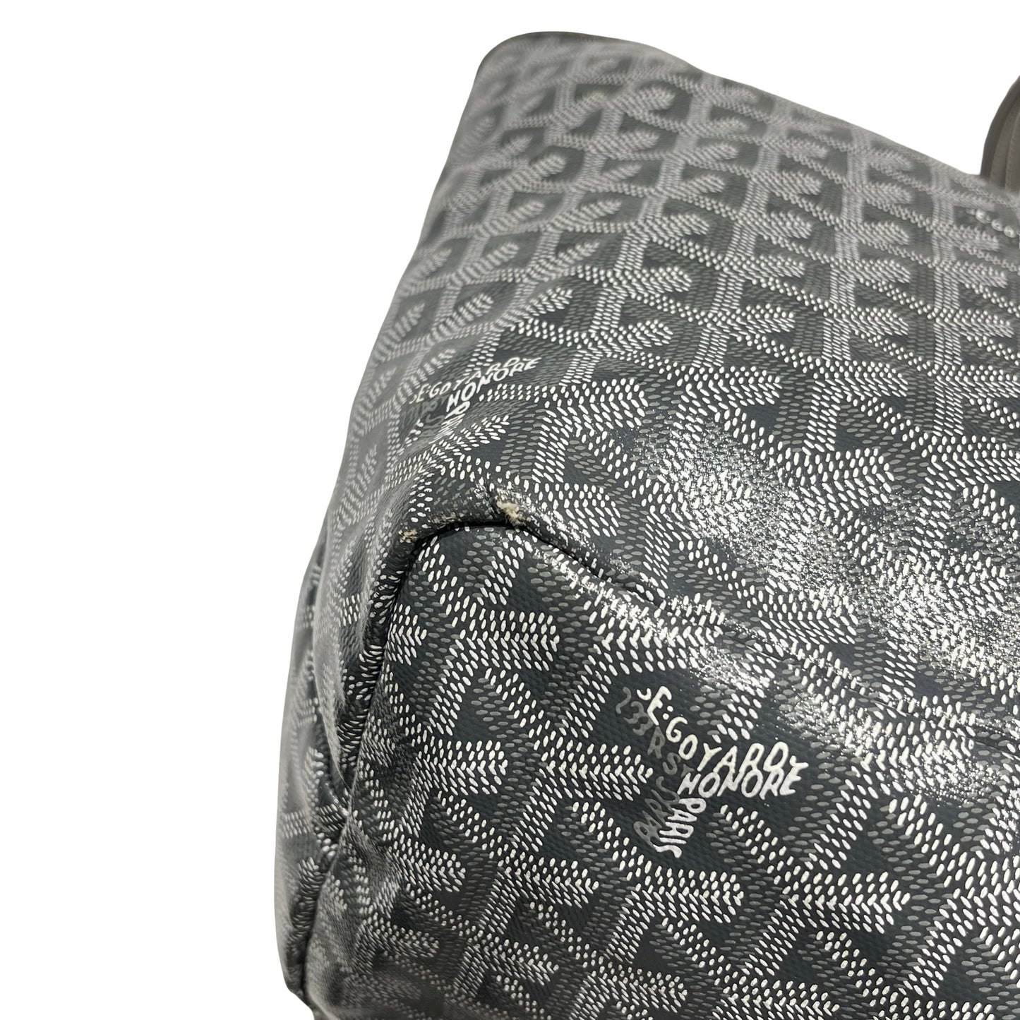 Used Goyard Canvas Tote PM Tote Bag Gray